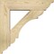 Ekena Millwork Olympic Traditional Rough Sawn Bracket w/ Offset Brace, Douglas Fir, 6"W x 22"D x 22"H BKT0604X22X22OLY01RDF - alternate 2